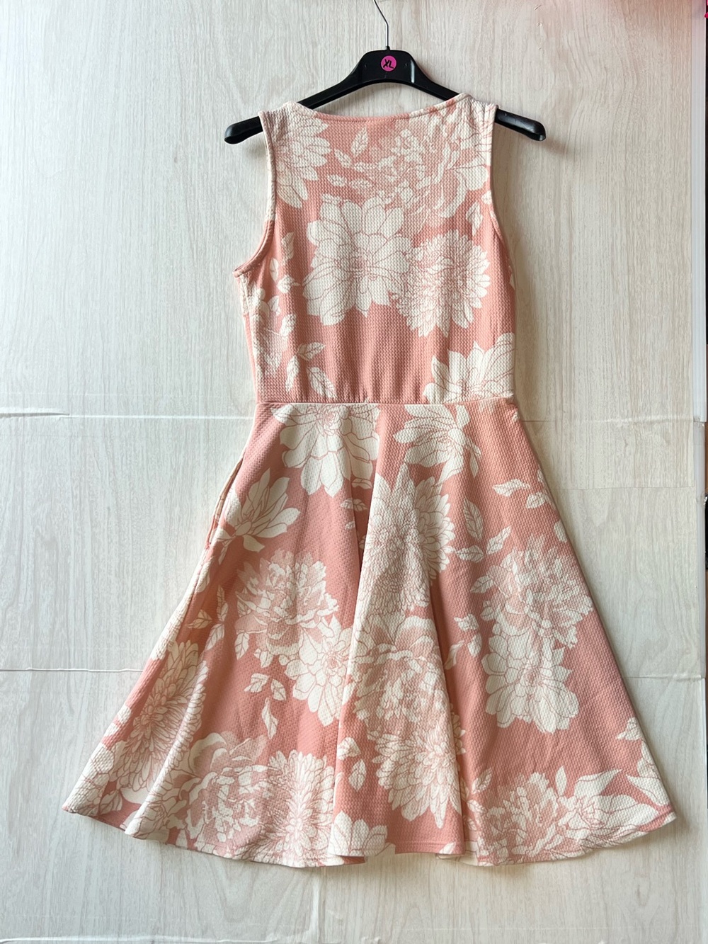 Agnes & Dora Blush Pink Floral Fit-and-Flare Dress